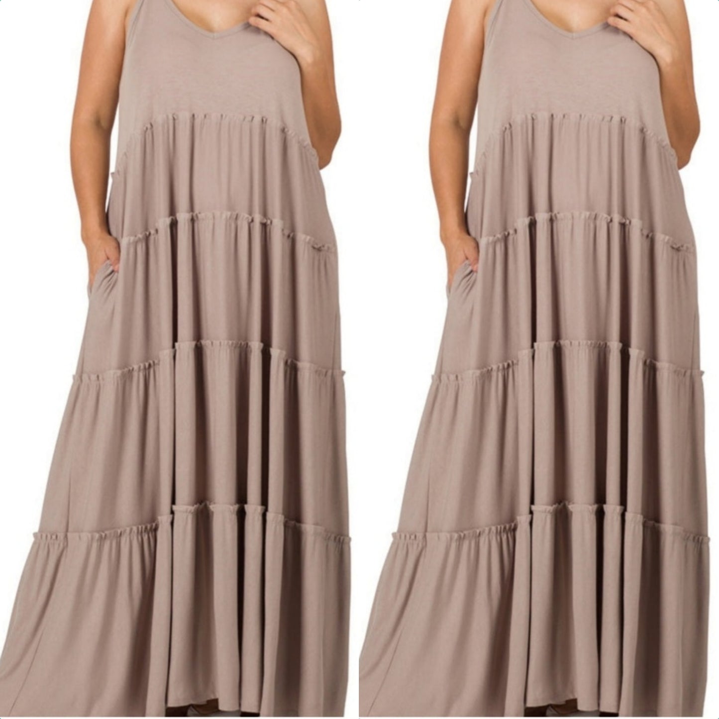 The "Go With The Flow" Maxi Dress (Curvy Chic)