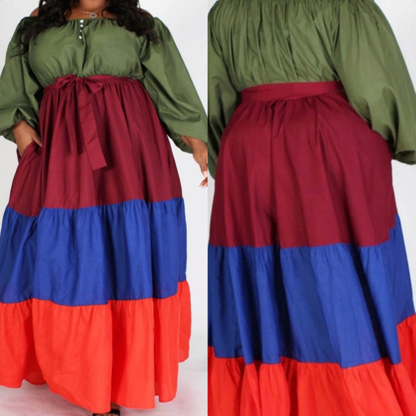 The "Bold & Beautiful" Maxi Dress (Curvy Chic)