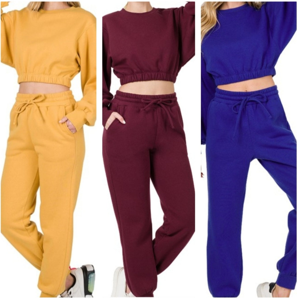 The "Cropped Jogger" Sets