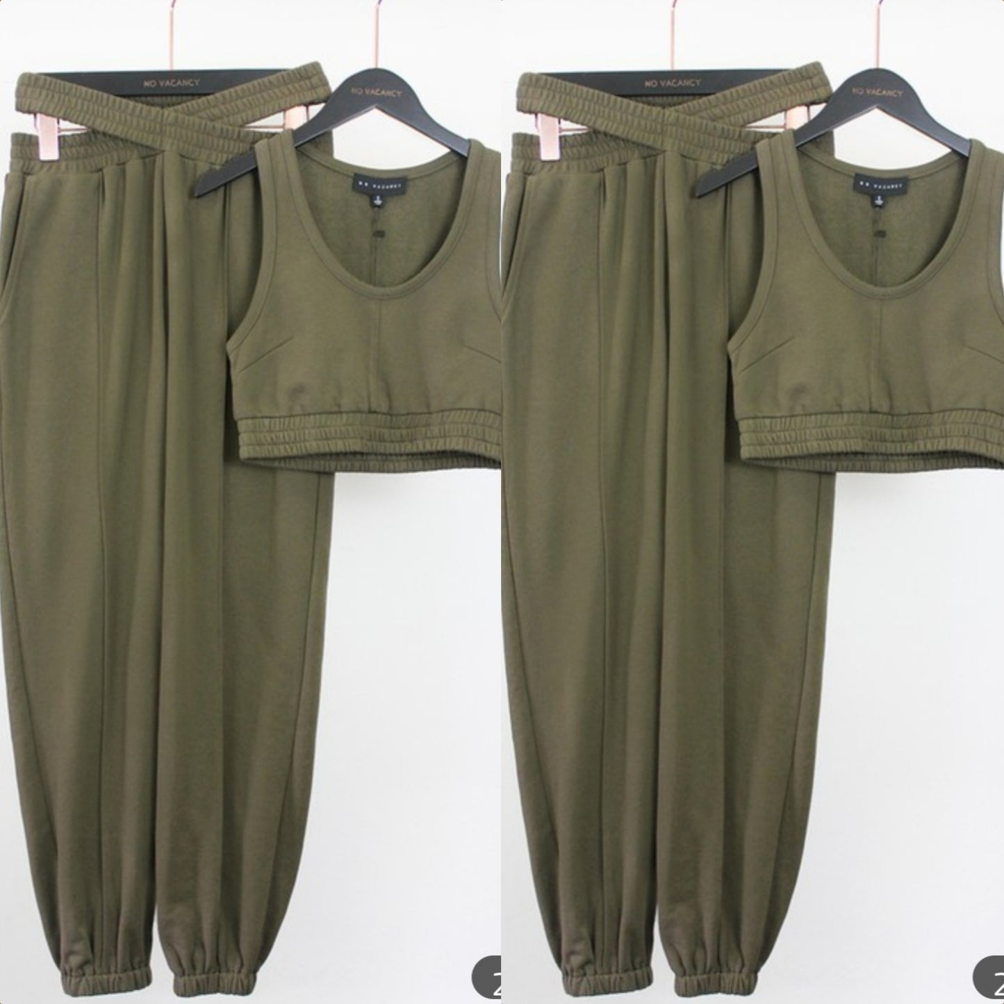 The "Simone" Jogger Sets (Olive)