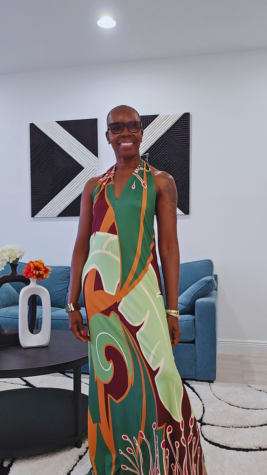 The "Ivy Halter Maxi" Dresses