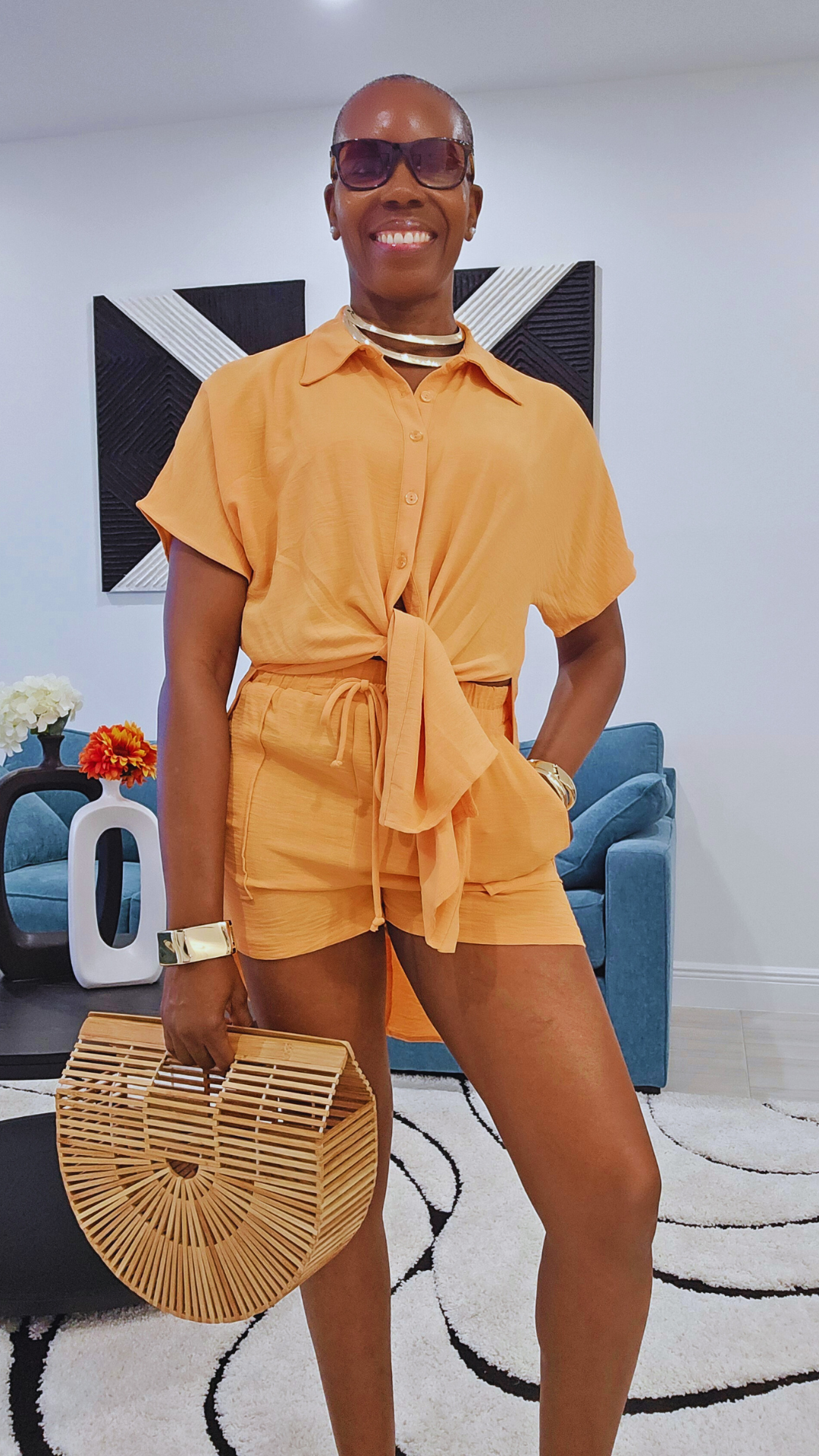 The "Kehlani" Shorts Sets (Salmon)