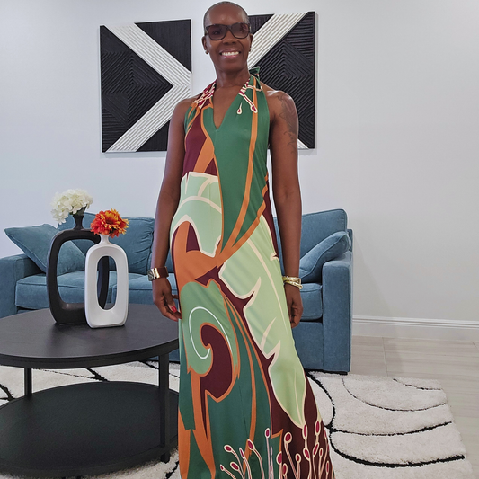 The "Ivy Halter Maxi" Dresses